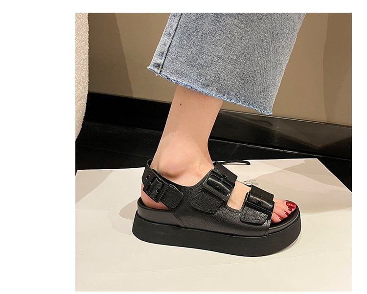 Buckled Sandals Platform