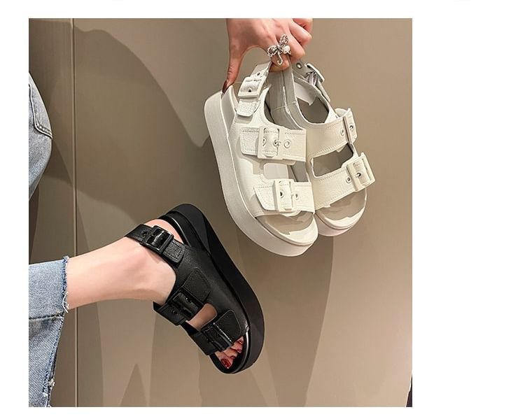 Buckled Sandals Platform