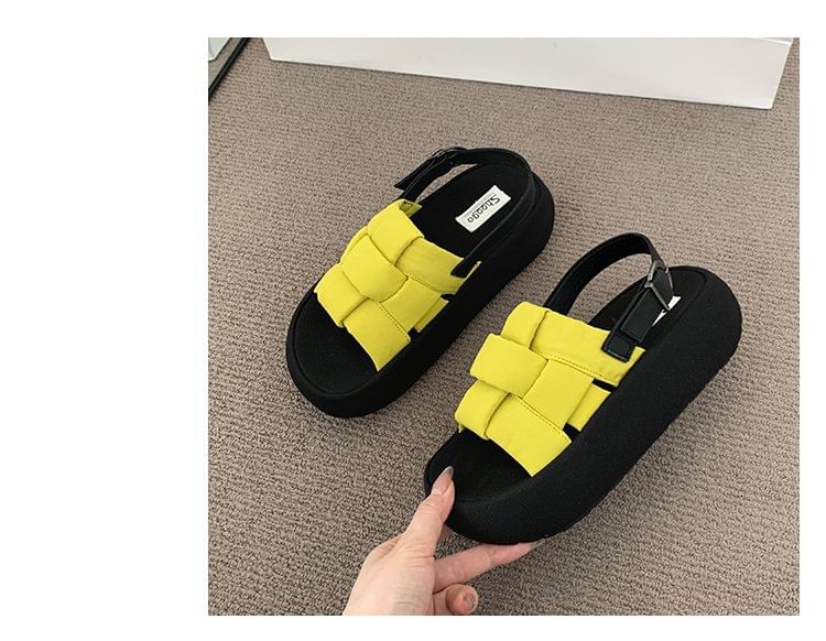 Platform Woven Sandals