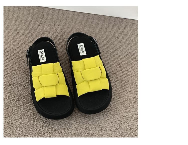Platform Woven Sandals