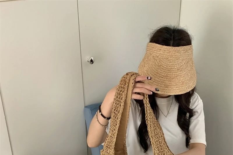 Straw Bag Plain Tote