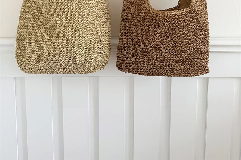 Straw Bag Plain Tote