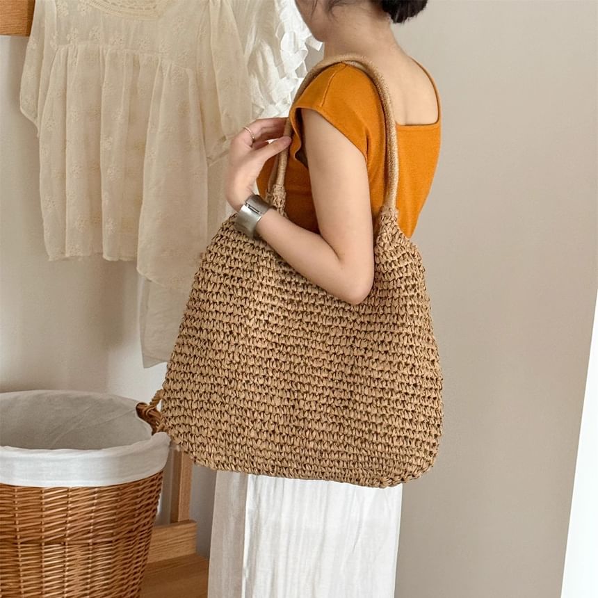 Bag Plain Tote Straw
