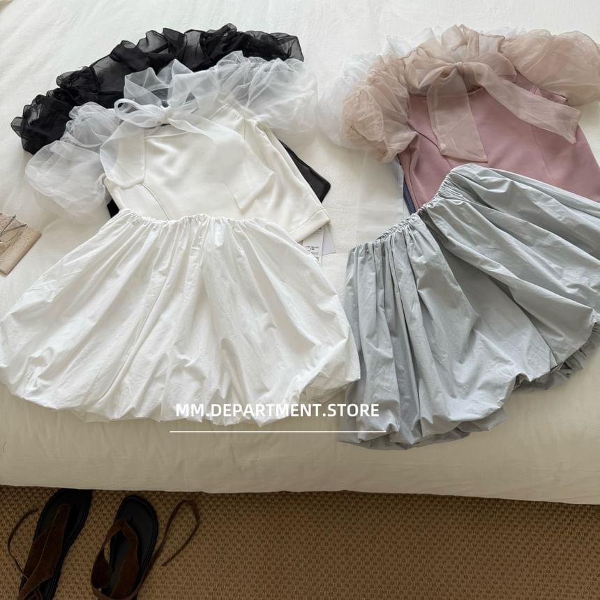 Rise Skirt High Mini Plain A-Line