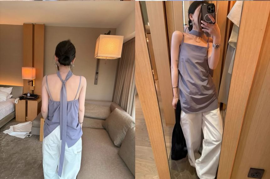 Top Cami Plain Square Neck