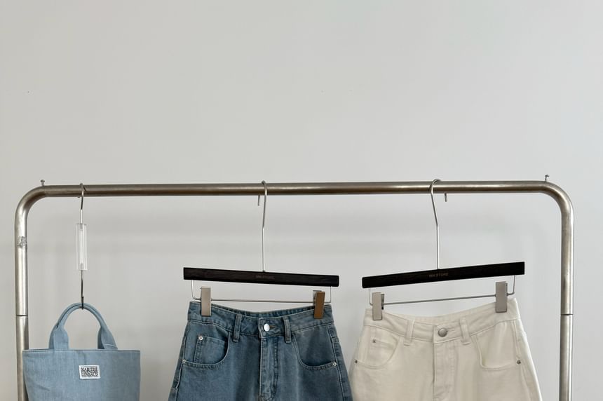 Shorts Leg High Wide Denim Waist