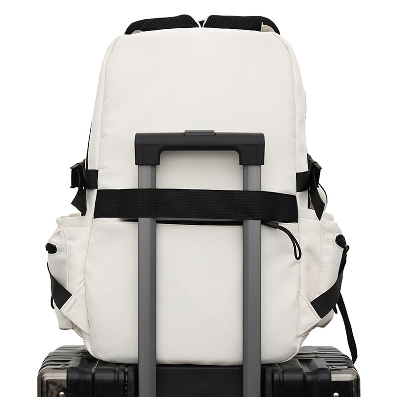 Lettering Charm Set Backpack Flap Bag /