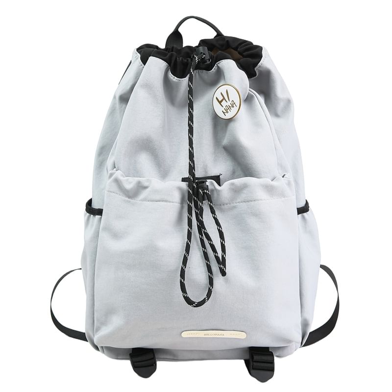 Lettering Drawstring Backpack