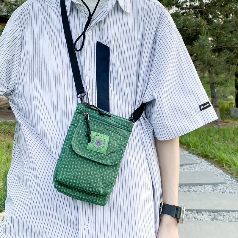 Bag Striped Flap Crossbody