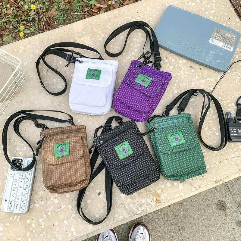 Bag Striped Flap Crossbody