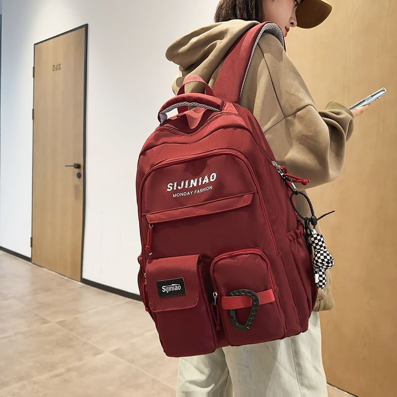 / Lettering Set Backpack Charm Bag Twisted