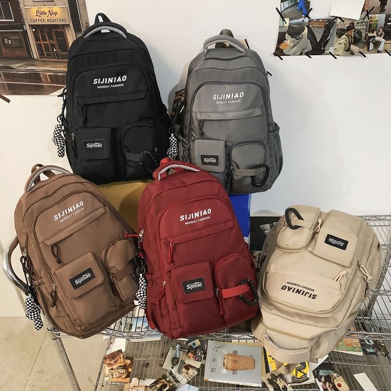 / Lettering Set Backpack Charm Bag Twisted