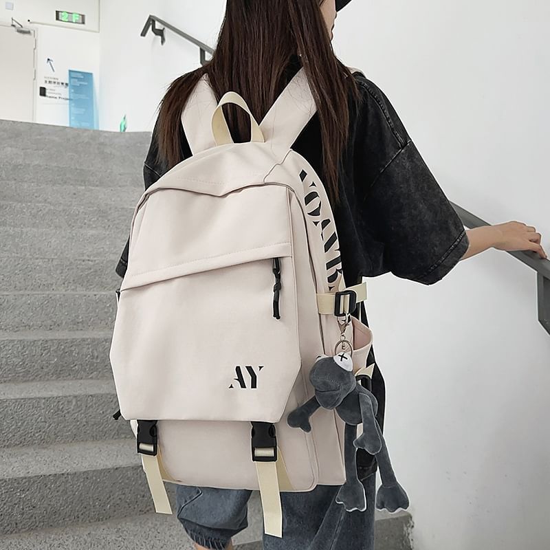 Lettering Backpack Flap