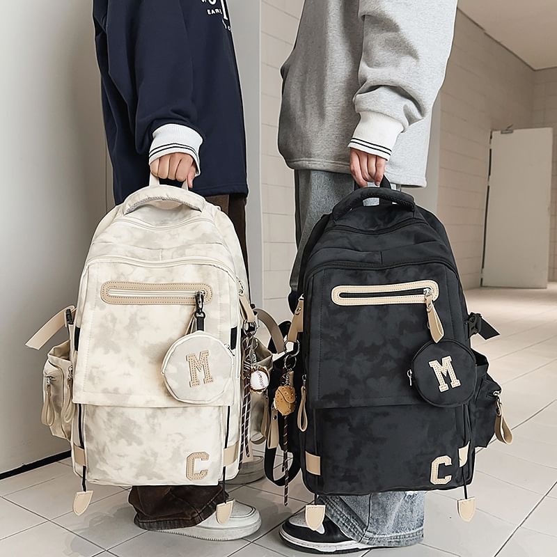 / Purse Coin Set Print Backpack Camouflaged