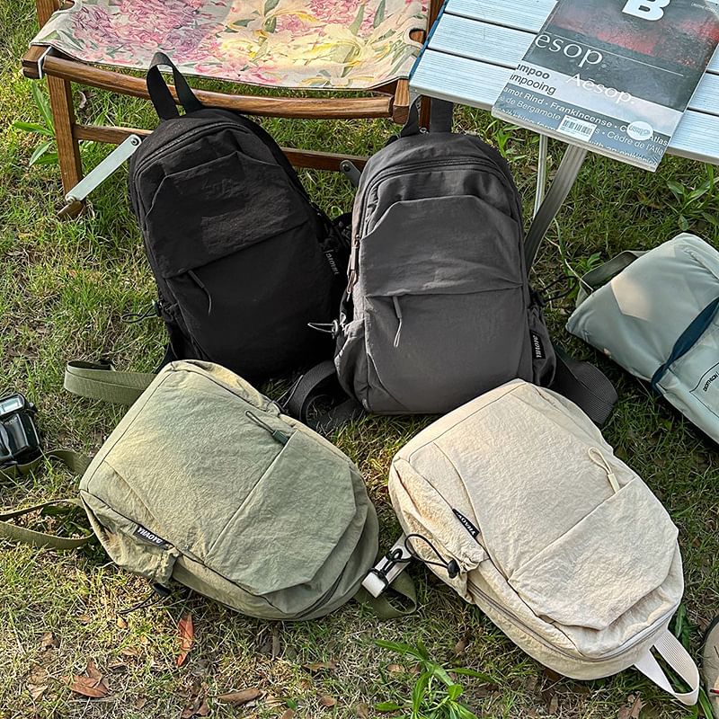 Plain Backpack Nylon