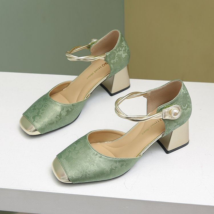 Heel Sandals Block D'Orsay