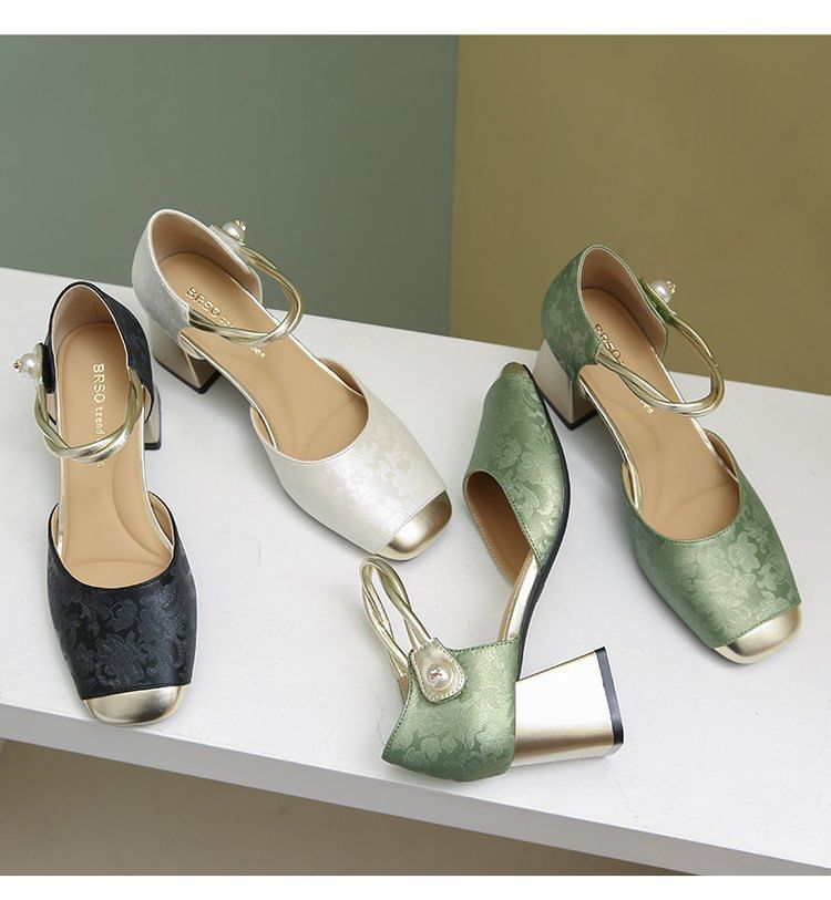 Heel Sandals Block D'Orsay