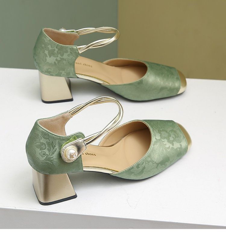 Heel Sandals Block D'Orsay