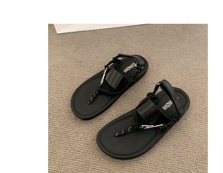 Thong Buckled Sandals