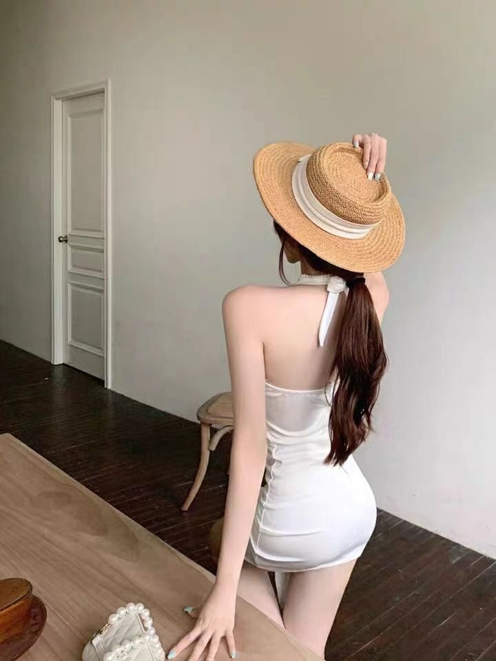 Halter Mini Ruched Sleeveless Dress