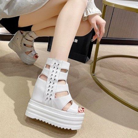 Platform Gladiator Sandals Studded