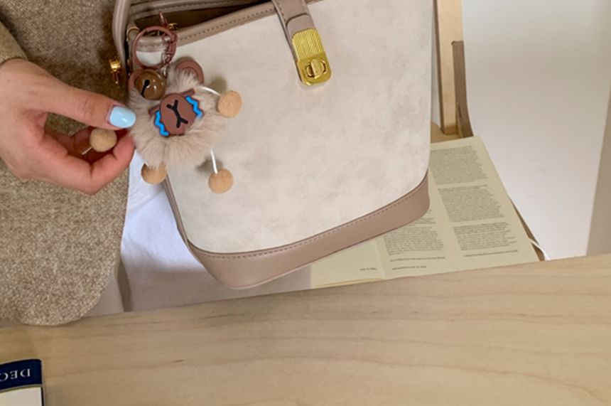 Crossbody Bag Leather Piped Faux