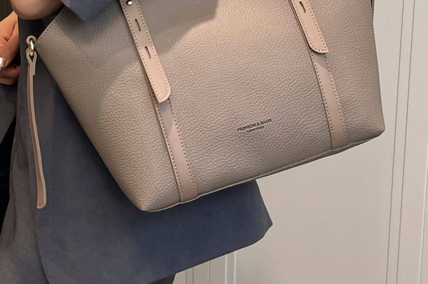 Faux Bag Tote Leather