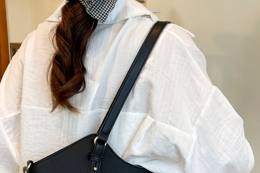 Faux Bag Tote Leather