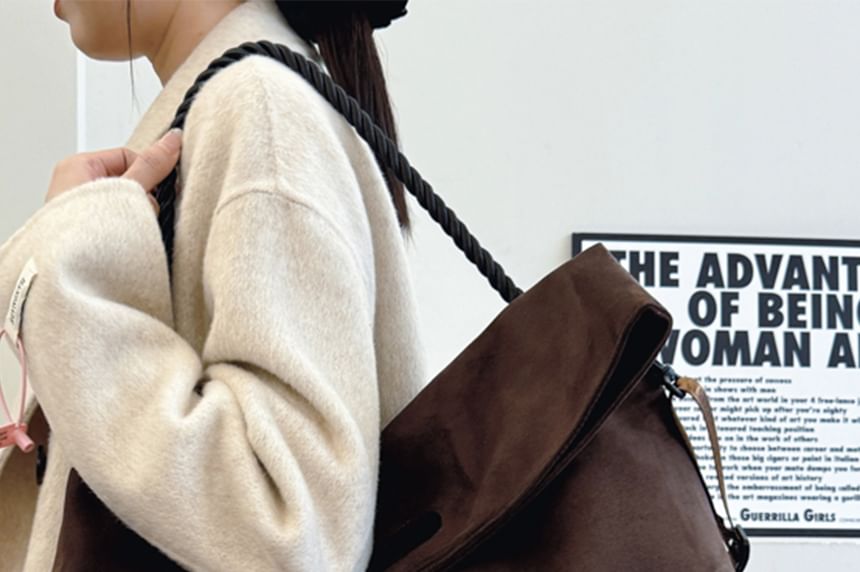 Two Faux Tote Bag Tone Suede