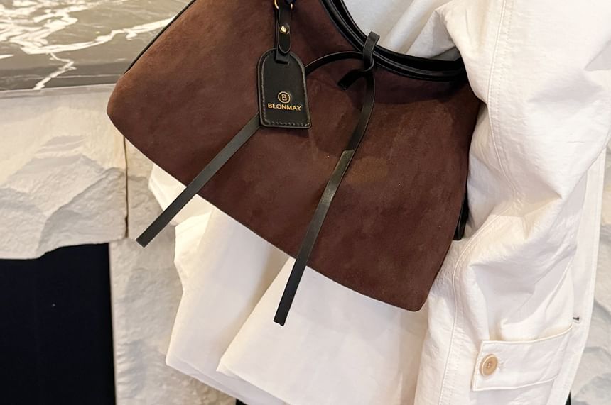 Suede Faux Shoulder Crossbody Bag