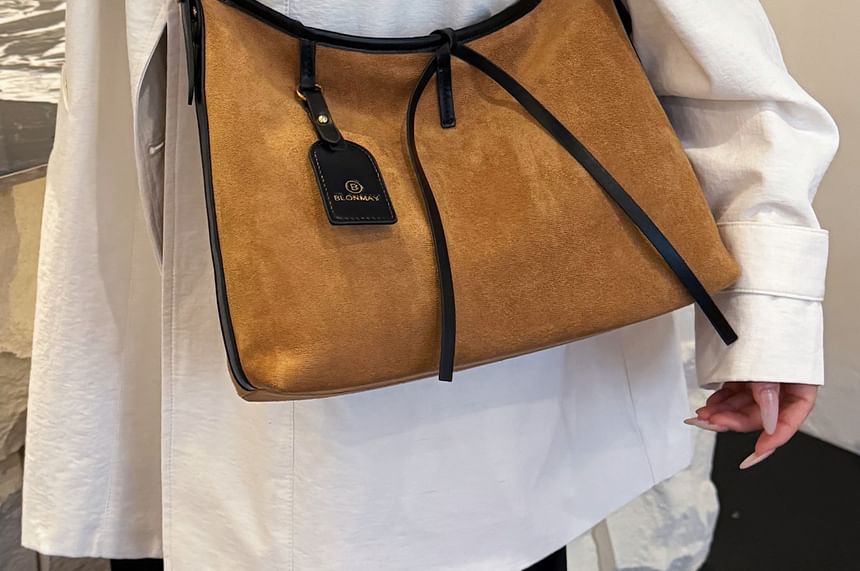 Suede Faux Shoulder Crossbody Bag