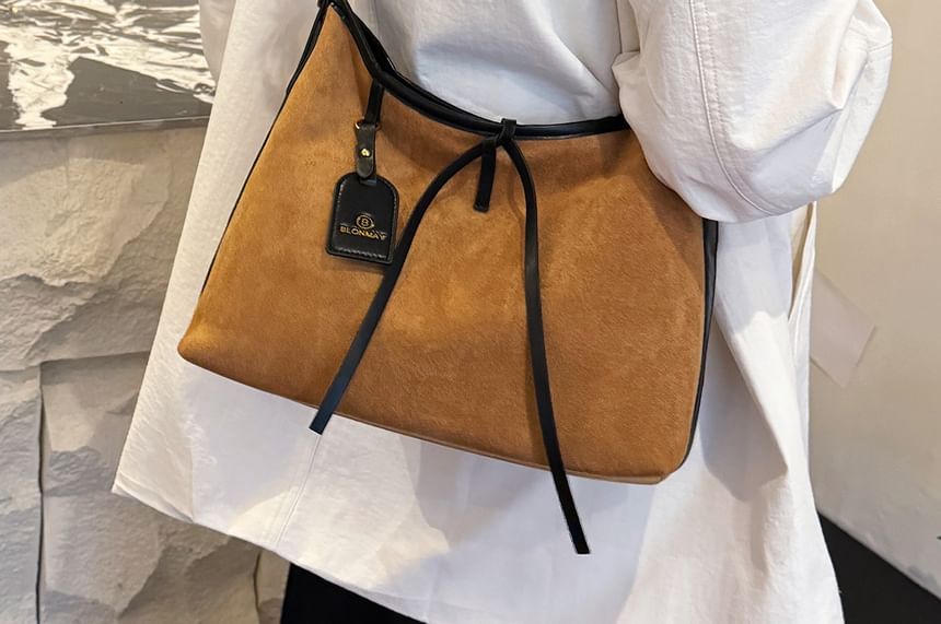 Suede Faux Shoulder Crossbody Bag