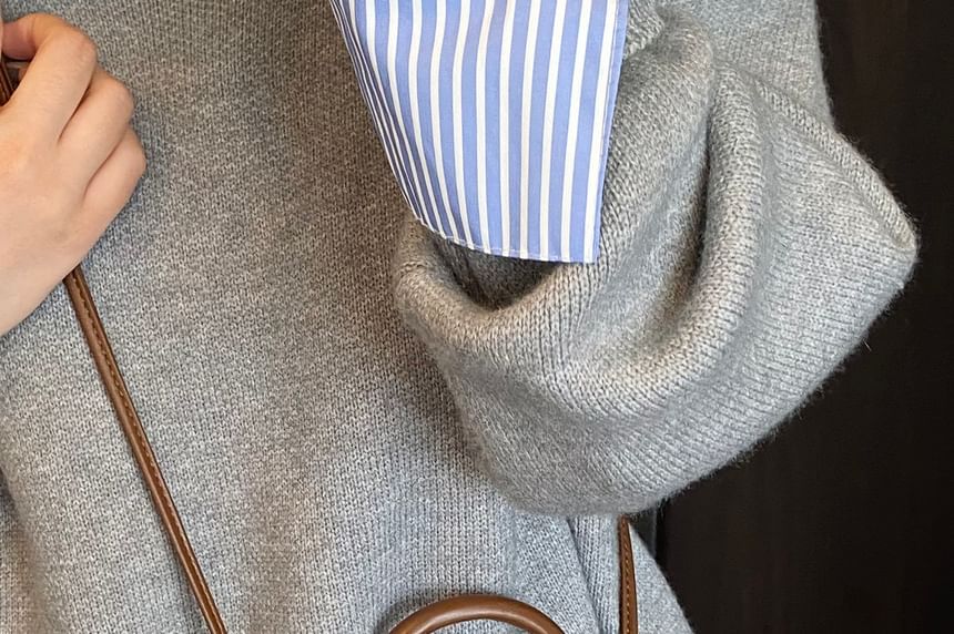 Plaid Heart Applique Flap Handle Top Crossbody Bag