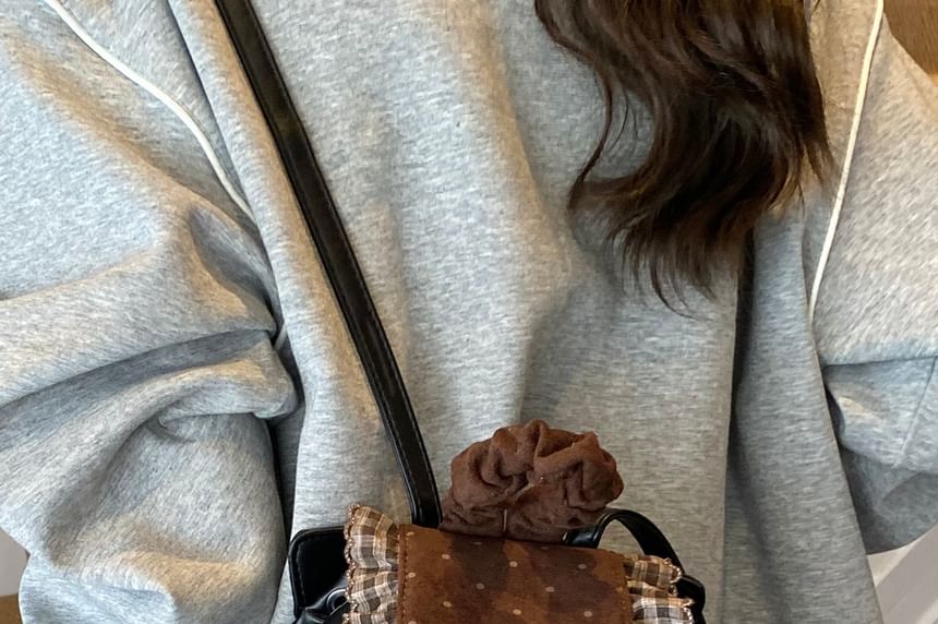 Backpack Panel Small Dotted Ruffle Floral