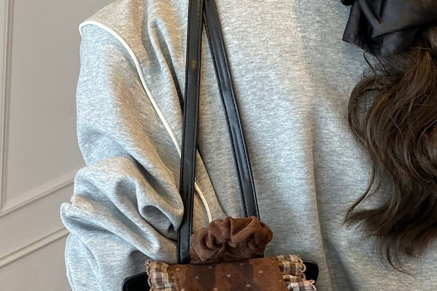 Backpack Panel Small Dotted Ruffle Floral