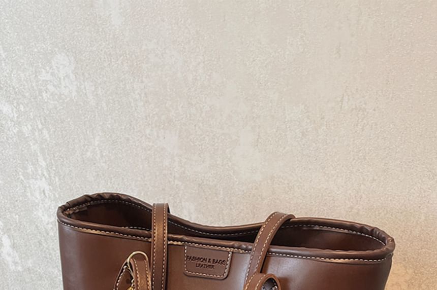 Tote Leather Bag Faux