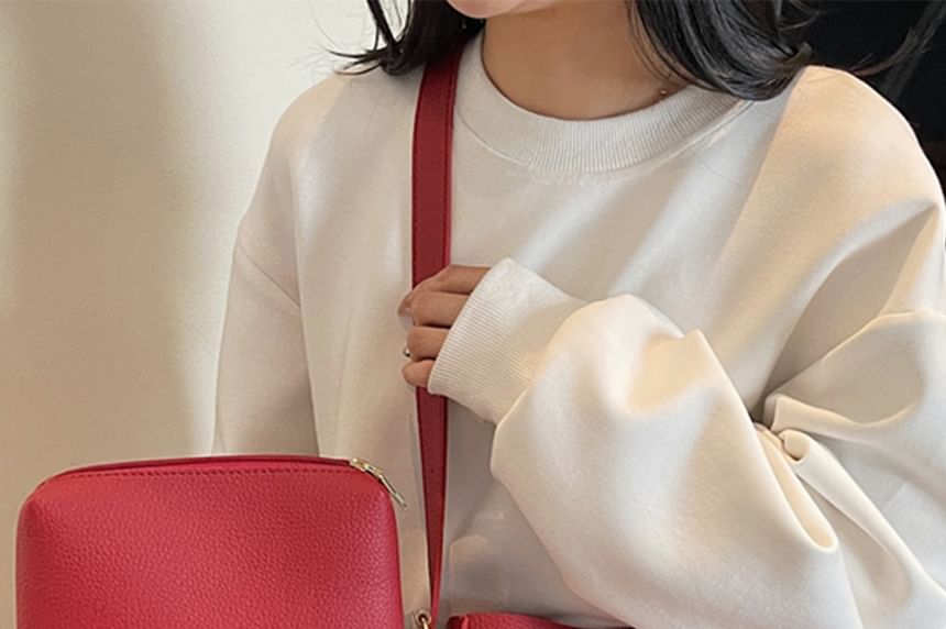 Bag Faux Pouch Shoulder Leather With