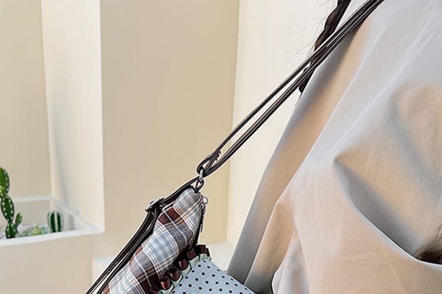 Patterned Accent Crossbody Bag Bow