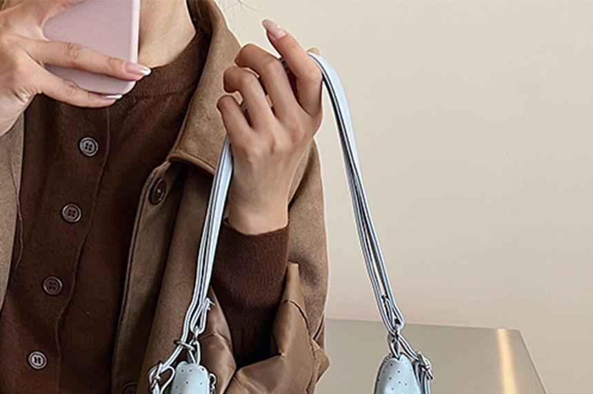 Patterned Accent Crossbody Bag Bow