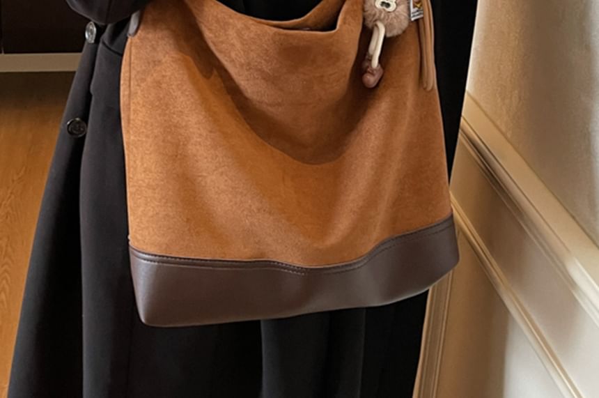 Suede Faux Tote Bag