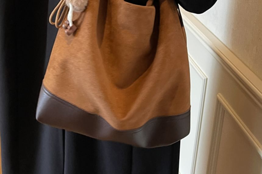 Suede Faux Tote Bag