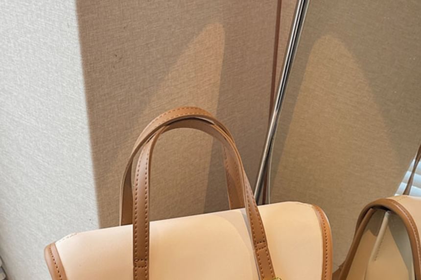 Backpack Faux Leather Flap