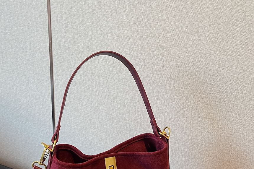 Faux With Pouch Plain Crossbody Bag Suede Fringe