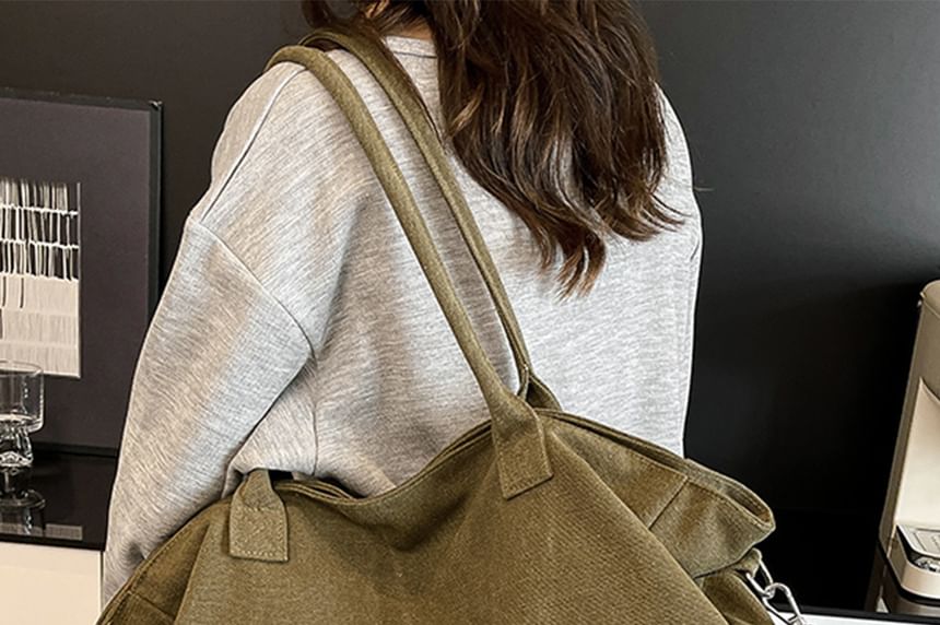 Tote Canvas Crossbody Bag