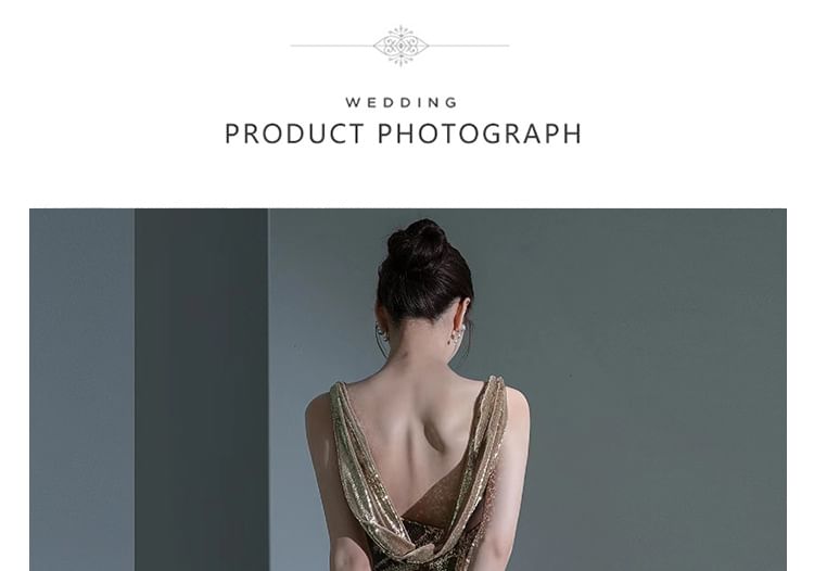 Gown Neck Evening Open Mermaid Cowl Back Sequin Sleeveless