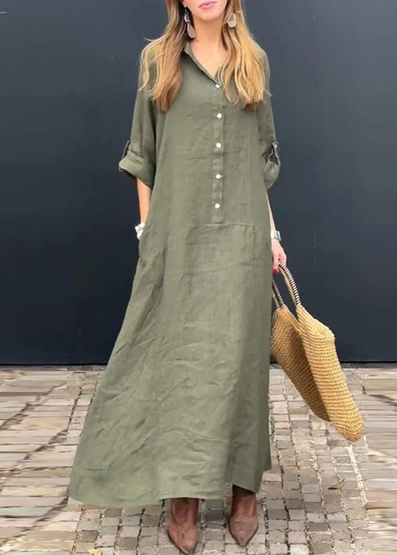 Natural Collar Pan Patchwork Pink Peter Fall Dress Long