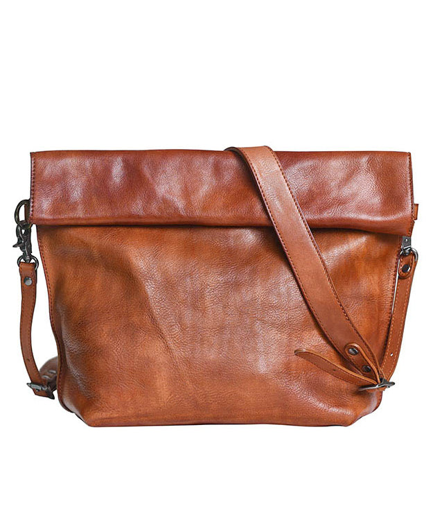 Cross-body Leather Large Bag Capacity Retro New