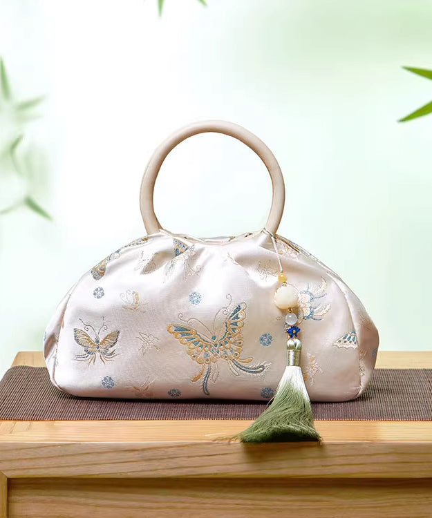 Tassel Bag Versatile Jacquard New Retro Tote