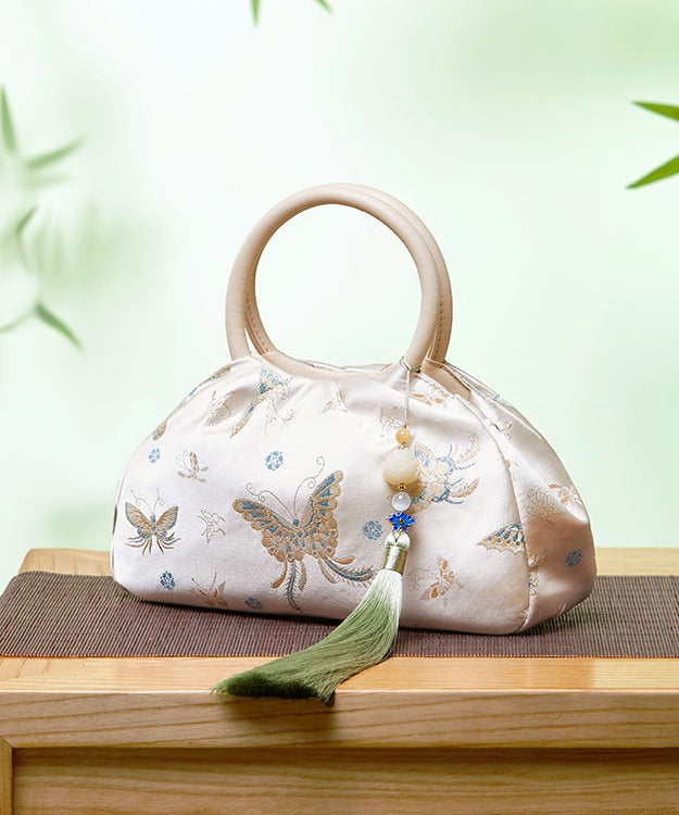 Tassel Bag Versatile Jacquard New Retro Tote