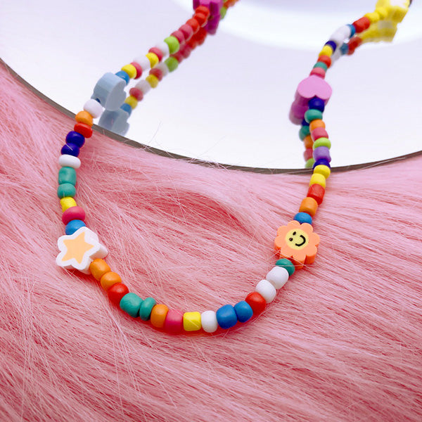 Y2K Candy Beaded Necklace - Standart / Multi - Necklace